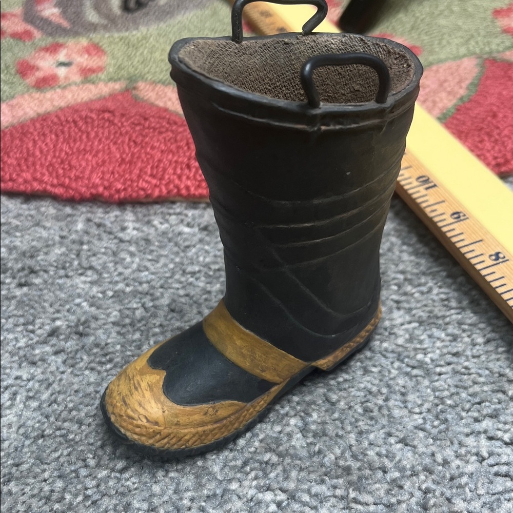 Fireman Boot Small Decor Vase or Catchall